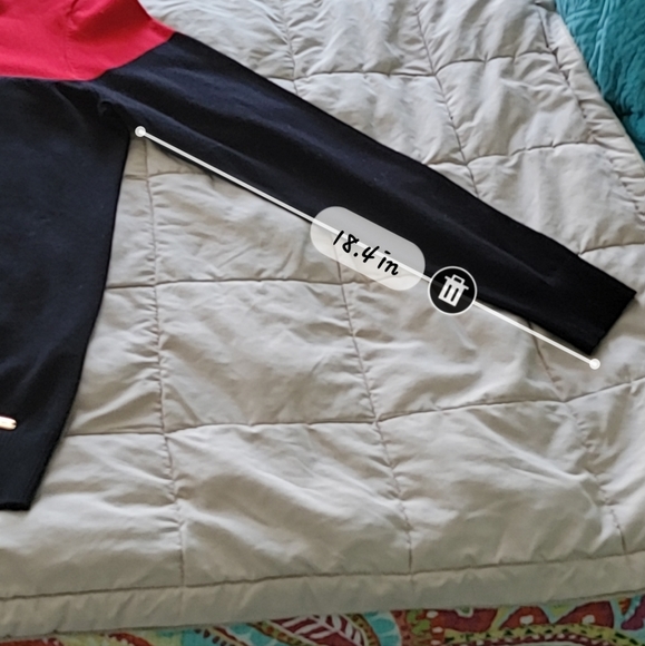 Red & Black Calvin Klein Turtleneck - Picture 5 of 5